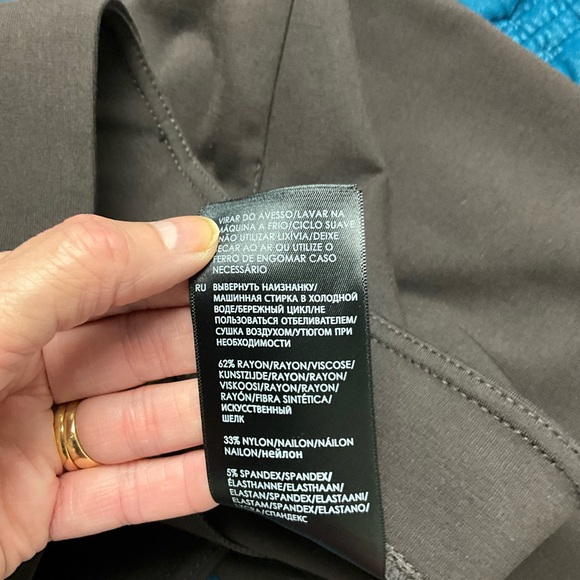 Liverpool Brown Elastic Waist Stretch Pants Trousers- Size-12/31 - Picture 7 of 8